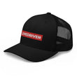 Load image into Gallery viewer, LIVEDRIVEN - RED & WHITE MESH TRUCKER HAT