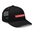 Load image into Gallery viewer, LIVEDRIVEN - RED & WHITE MESH TRUCKER HAT